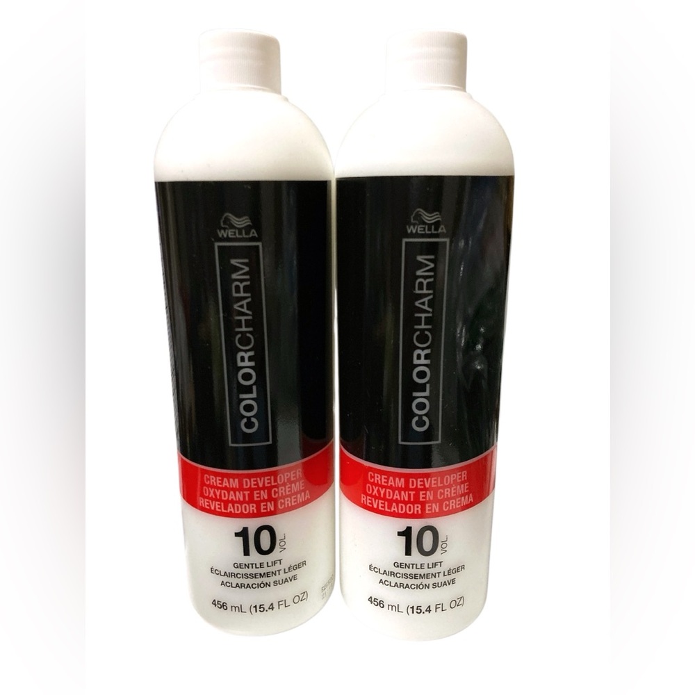 2 Bottles of WELLA COLORCHARM Cream Developer 10vol Gentle Lift 15.4 FL OZ New